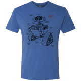 T-Shirts Vintage Royal / S WALL-E Plan Men's Triblend T-Shirt