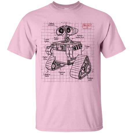 T-Shirts Light Pink / S WALL-E Plan T-Shirt