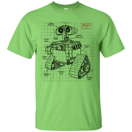 T-Shirts Lime / S WALL-E Plan T-Shirt