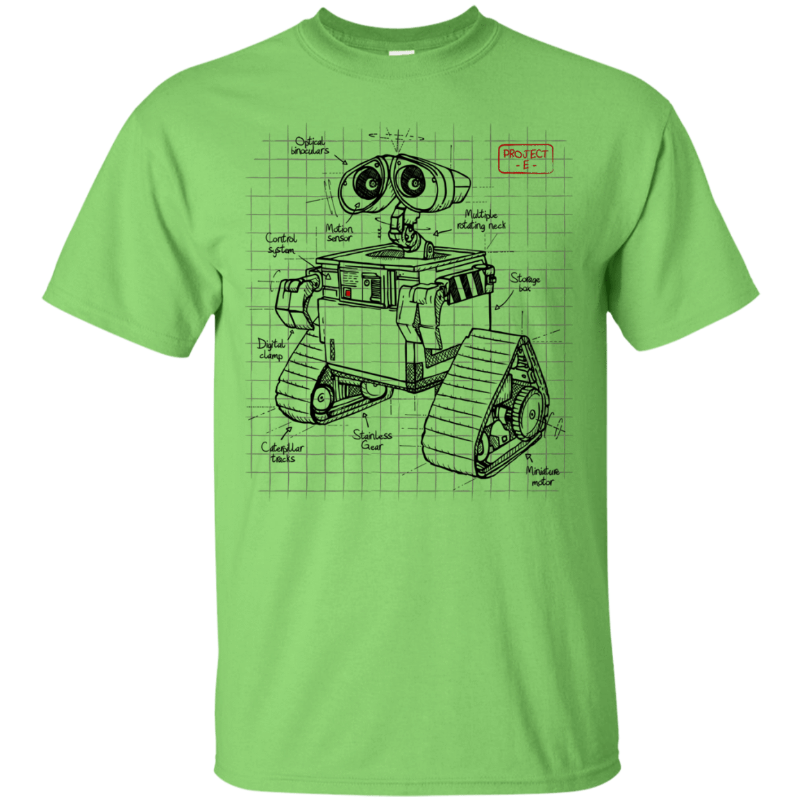T-Shirts Lime / S WALL-E Plan T-Shirt