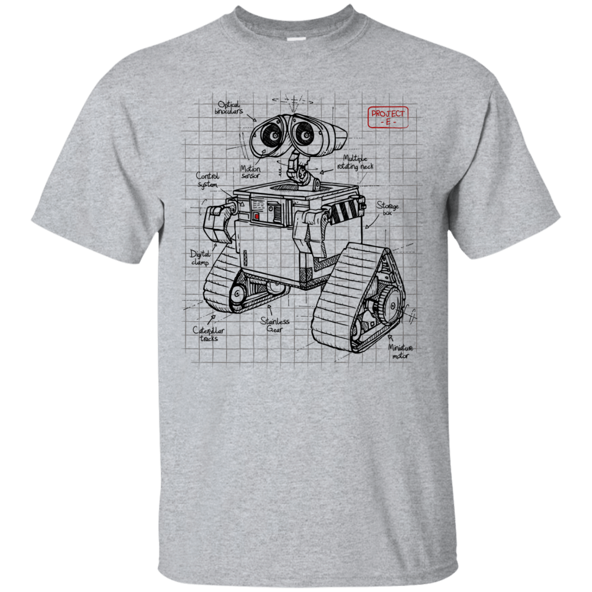T-Shirts Sport Grey / S WALL-E Plan T-Shirt