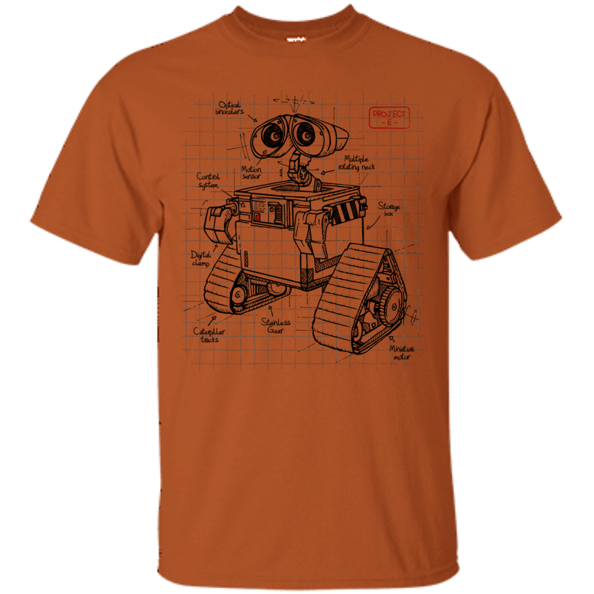T-Shirts Texas Orange / S WALL-E Plan T-Shirt