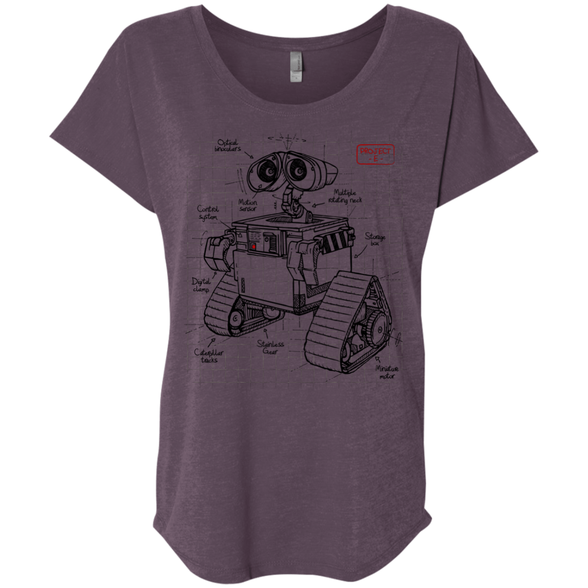 WALL-E Plan Triblend Dolman Sleeve