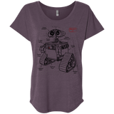 WALL-E Plan Triblend Dolman Sleeve