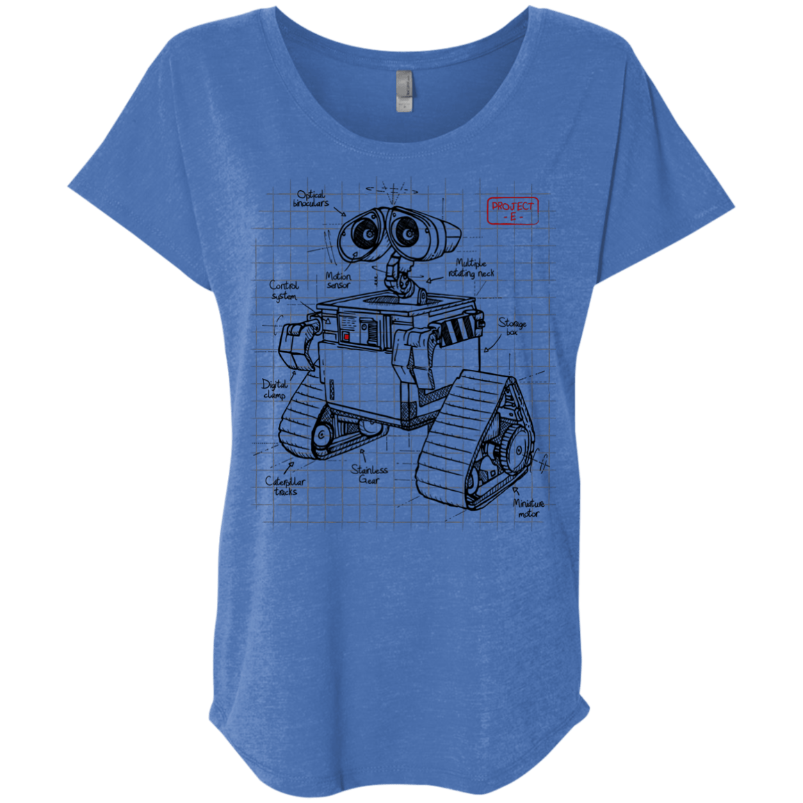 WALL-E Plan Triblend Dolman Sleeve