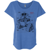 WALL-E Plan Triblend Dolman Sleeve