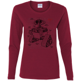 T-Shirts Cardinal / S WALL-E Plan Women's Long Sleeve T-Shirt