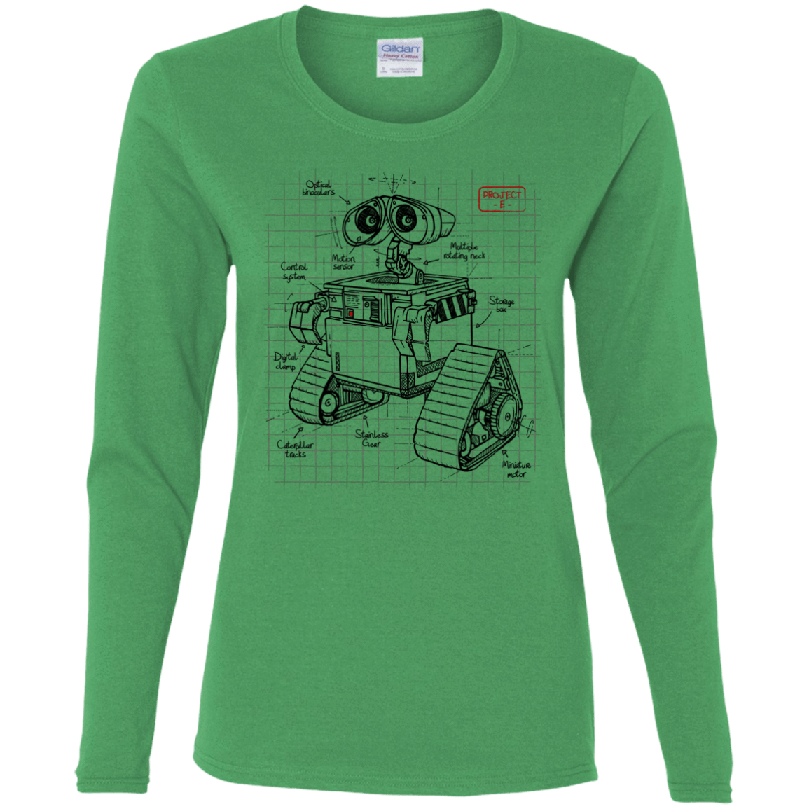 T-Shirts Irish Green / S WALL-E Plan Women's Long Sleeve T-Shirt