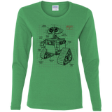 T-Shirts Irish Green / S WALL-E Plan Women's Long Sleeve T-Shirt