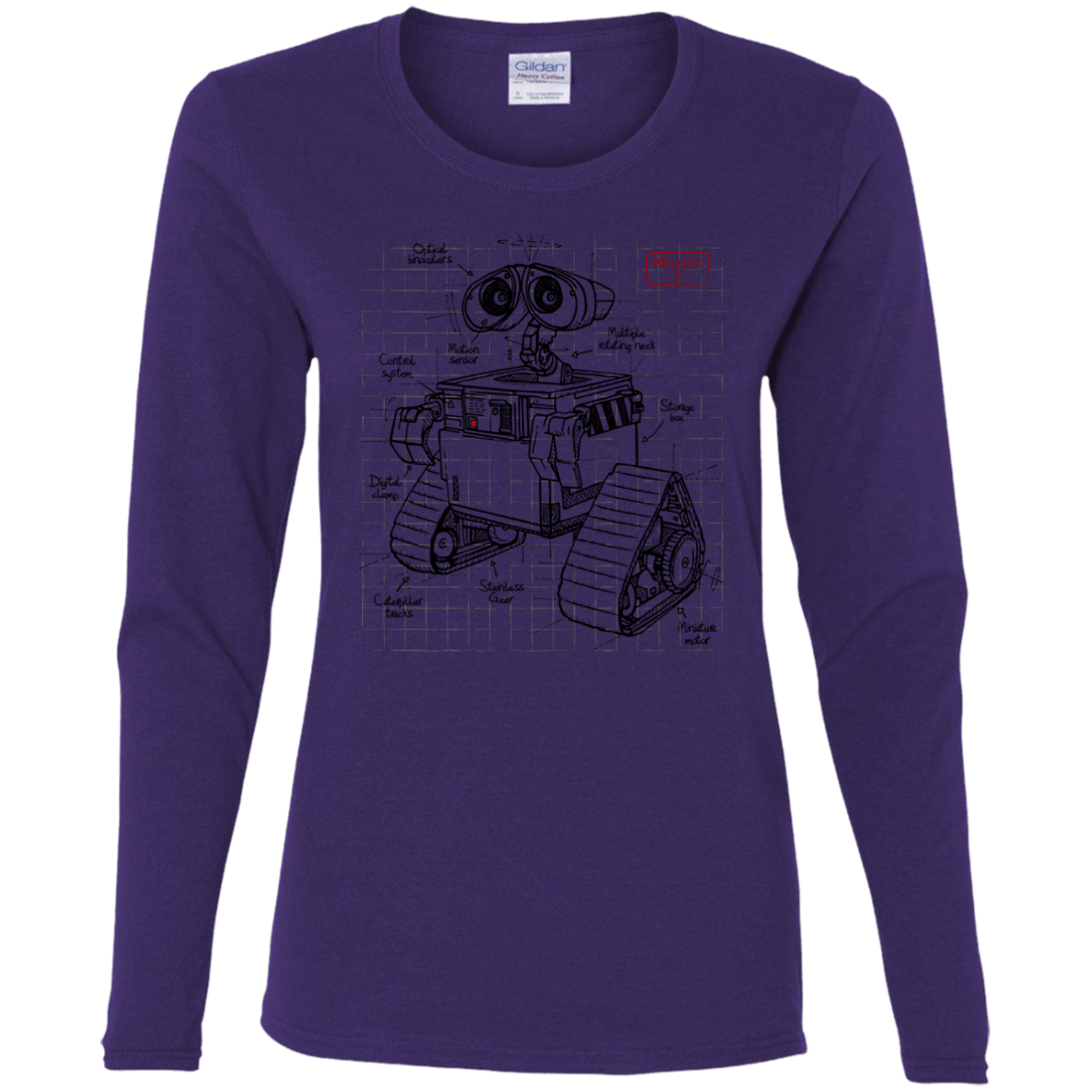 T-Shirts Purple / S WALL-E Plan Women's Long Sleeve T-Shirt