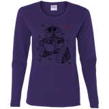T-Shirts Purple / S WALL-E Plan Women's Long Sleeve T-Shirt