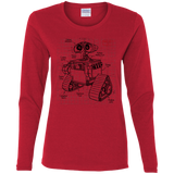 T-Shirts Red / S WALL-E Plan Women's Long Sleeve T-Shirt