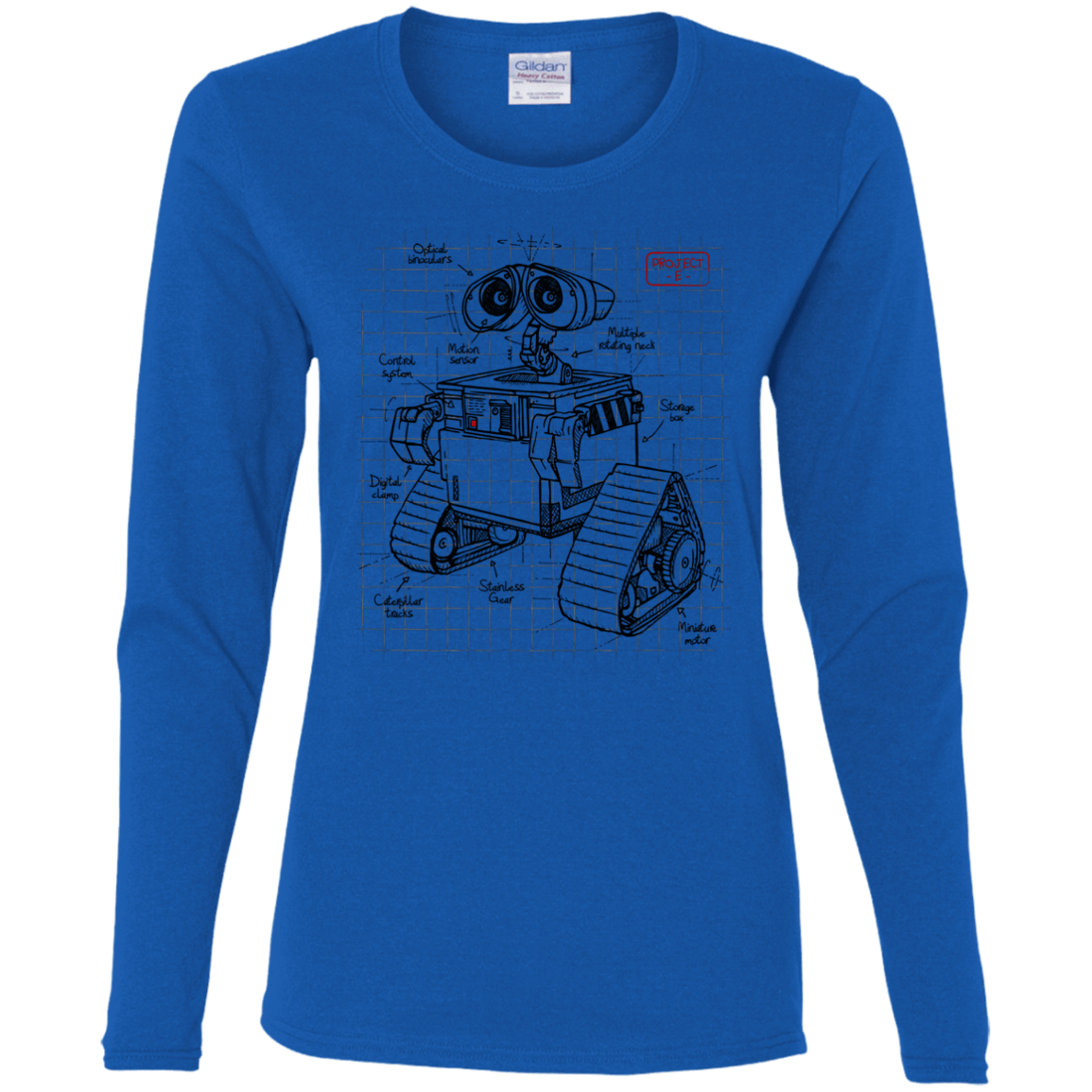 T-Shirts Royal / S WALL-E Plan Women's Long Sleeve T-Shirt