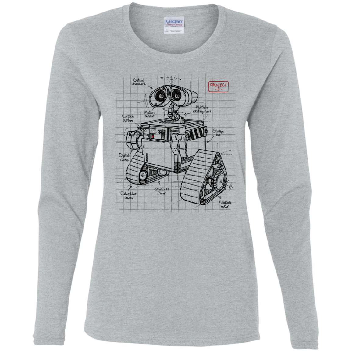 T-Shirts Sport Grey / S WALL-E Plan Women's Long Sleeve T-Shirt