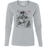 T-Shirts Sport Grey / S WALL-E Plan Women's Long Sleeve T-Shirt