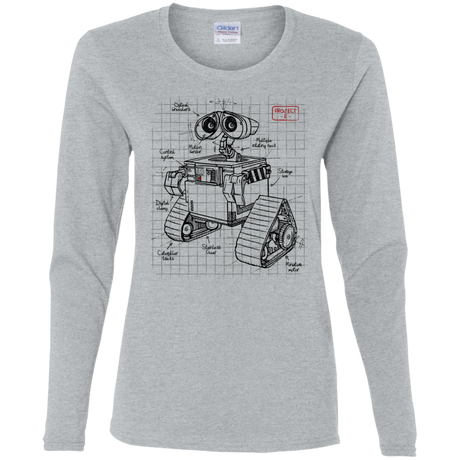 T-Shirts Sport Grey / S WALL-E Plan Women's Long Sleeve T-Shirt