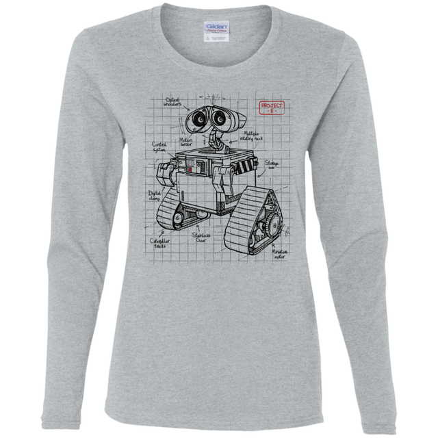 T-Shirts Sport Grey / S WALL-E Plan Women's Long Sleeve T-Shirt