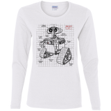 T-Shirts White / S WALL-E Plan Women's Long Sleeve T-Shirt