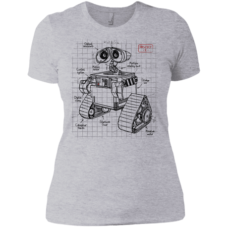 T-Shirts Heather Grey / X-Small WALL-E Plan Women's Premium T-Shirt