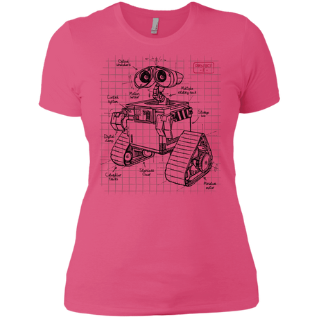 T-Shirts Hot Pink / X-Small WALL-E Plan Women's Premium T-Shirt