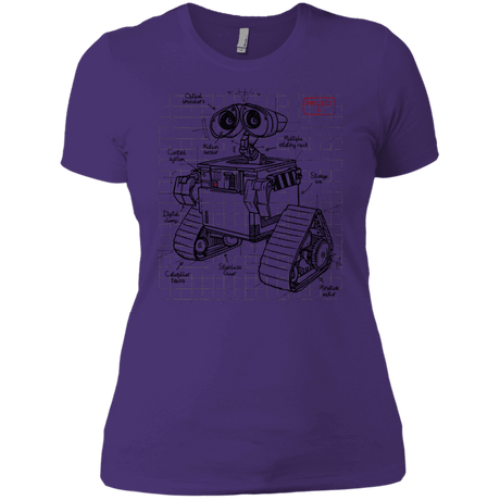 T-Shirts Purple Rush/ / X-Small WALL-E Plan Women's Premium T-Shirt