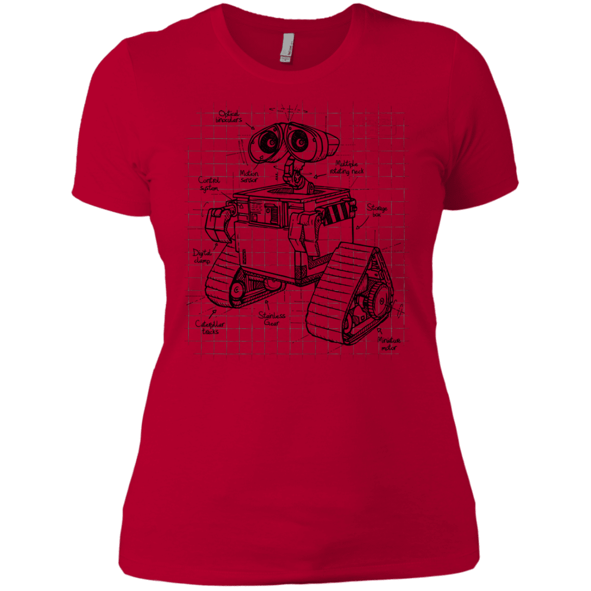 T-Shirts Red / X-Small WALL-E Plan Women's Premium T-Shirt