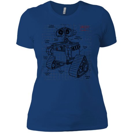 T-Shirts Royal / X-Small WALL-E Plan Women's Premium T-Shirt