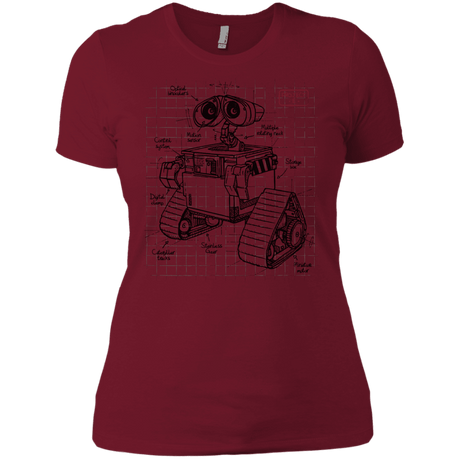 T-Shirts Scarlet / X-Small WALL-E Plan Women's Premium T-Shirt