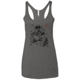 WALL-E Plan Women's Triblend Racerback Tank