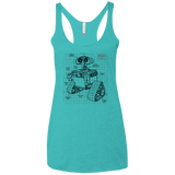 WALL-E Plan Women's Triblend Racerback Tank