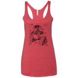 WALL-E Plan Women's Triblend Racerback Tank