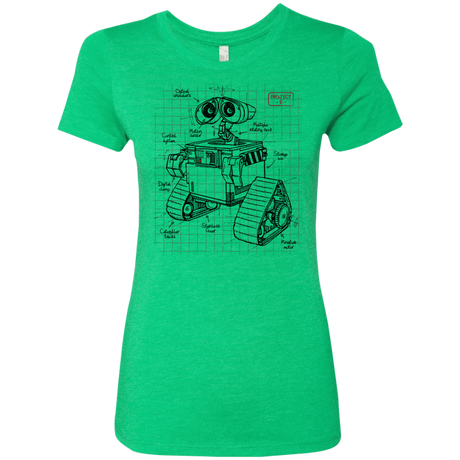 T-Shirts Envy / S WALL-E Plan Women's Triblend T-Shirt