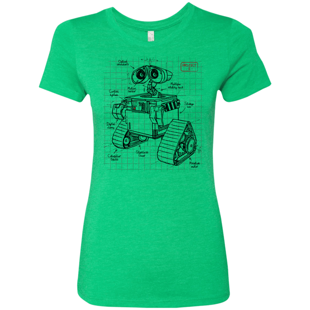 T-Shirts Envy / S WALL-E Plan Women's Triblend T-Shirt