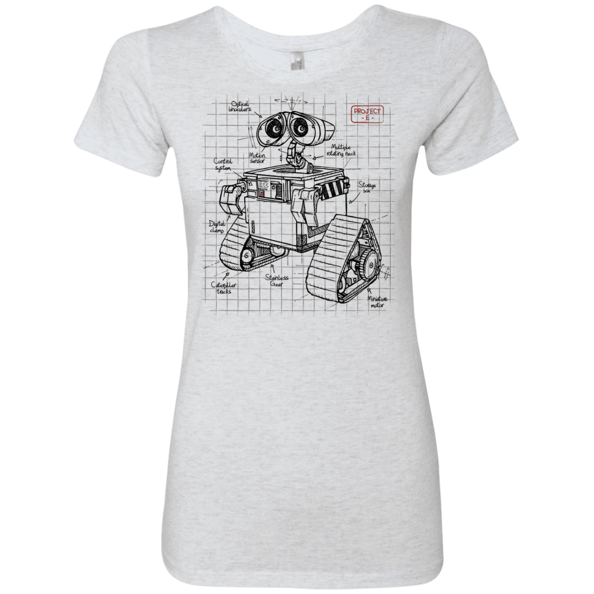 T-Shirts Heather White / S WALL-E Plan Women's Triblend T-Shirt