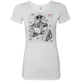 T-Shirts Heather White / S WALL-E Plan Women's Triblend T-Shirt