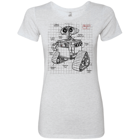 T-Shirts Heather White / S WALL-E Plan Women's Triblend T-Shirt