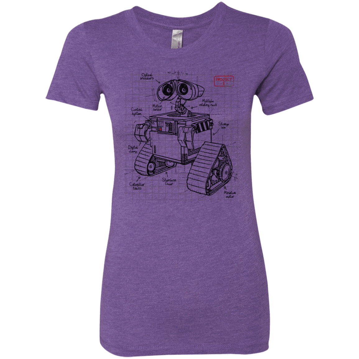 T-Shirts Purple Rush / S WALL-E Plan Women's Triblend T-Shirt