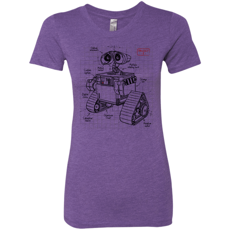 T-Shirts Purple Rush / S WALL-E Plan Women's Triblend T-Shirt