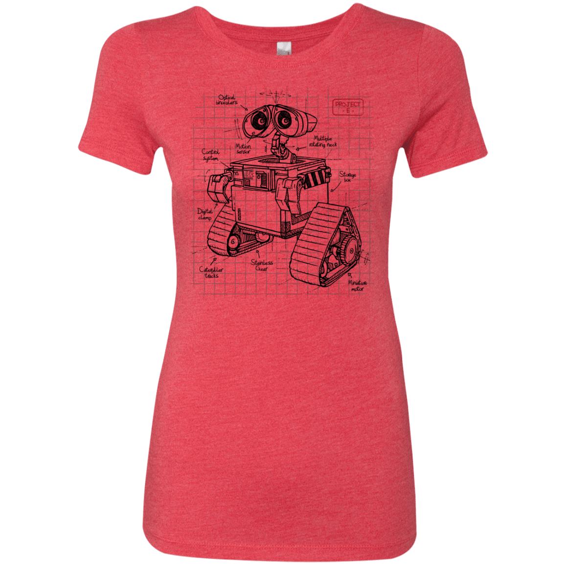 T-Shirts Vintage Red / S WALL-E Plan Women's Triblend T-Shirt