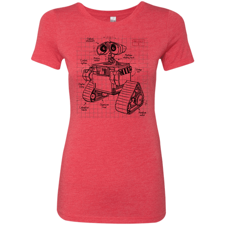 T-Shirts Vintage Red / S WALL-E Plan Women's Triblend T-Shirt