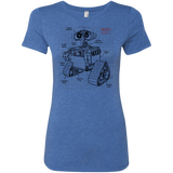 T-Shirts Vintage Royal / S WALL-E Plan Women's Triblend T-Shirt