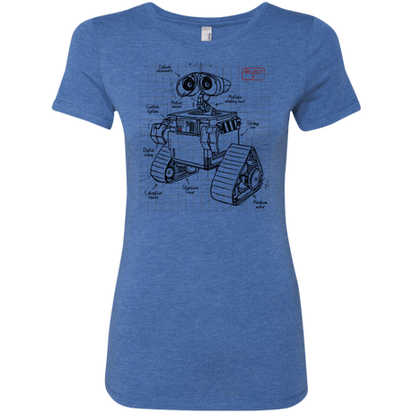T-Shirts Vintage Royal / S WALL-E Plan Women's Triblend T-Shirt