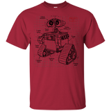 T-Shirts Cardinal / YXS WALL-E Plan Youth T-Shirt