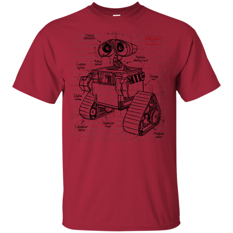 T-Shirts Cardinal / YXS WALL-E Plan Youth T-Shirt