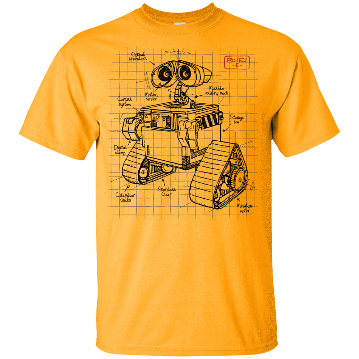 T-Shirts Gold / YXS WALL-E Plan Youth T-Shirt
