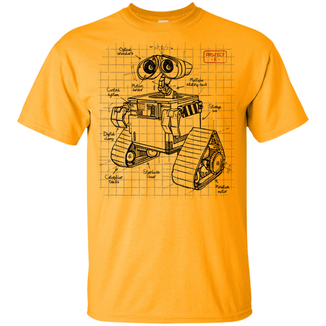 T-Shirts Gold / YXS WALL-E Plan Youth T-Shirt