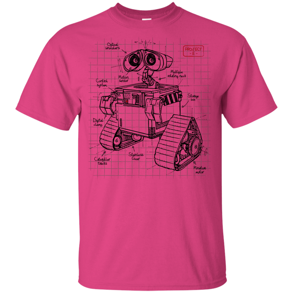 T-Shirts Heliconia / YXS WALL-E Plan Youth T-Shirt
