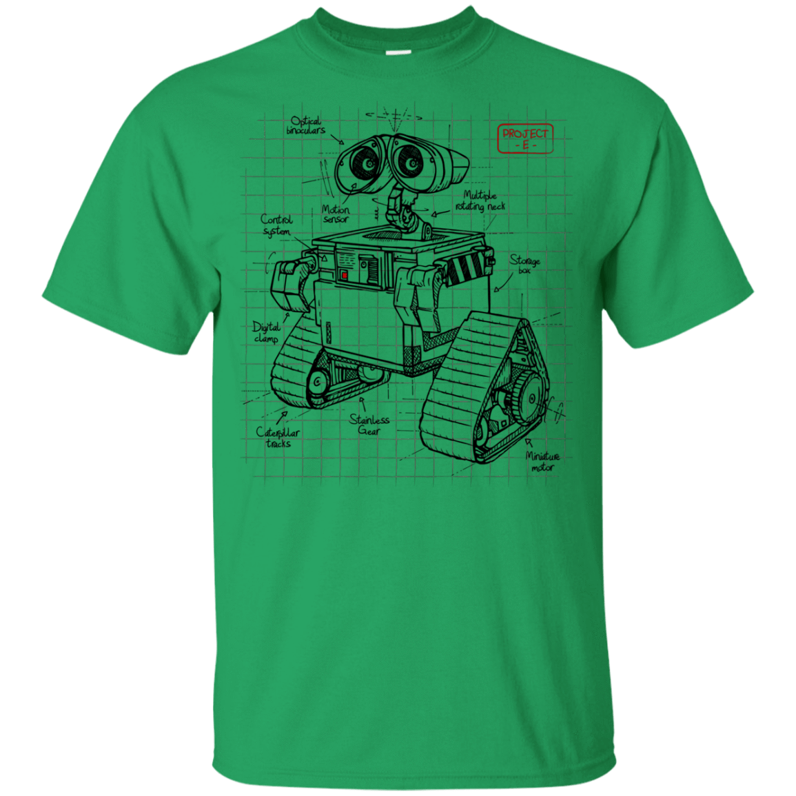 T-Shirts Irish Green / YXS WALL-E Plan Youth T-Shirt
