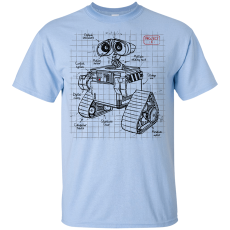 T-Shirts Light Blue / YXS WALL-E Plan Youth T-Shirt