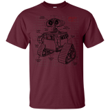 T-Shirts Maroon / YXS WALL-E Plan Youth T-Shirt